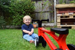 Toddlebike 2 - happy with his new toddlebike