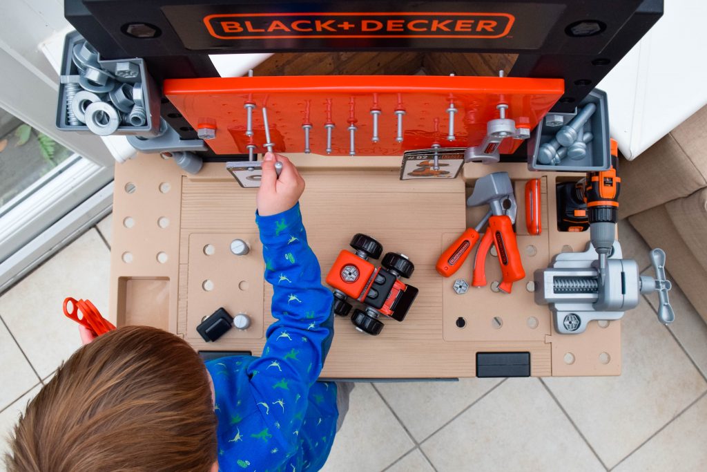 Smoby Black + Decker toy workbench