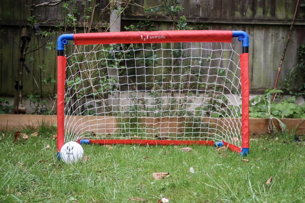 The Messi Foldable Goal and ball